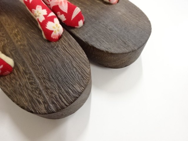  未使用品　焼桐下駄(24.5センチ)